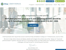 Tablet Screenshot of dcgla.com